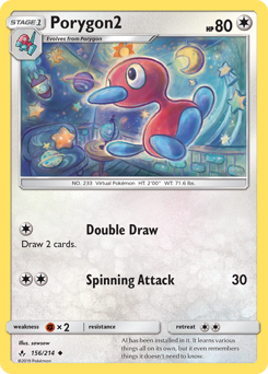 Porygon2 #156 Porygon2 - Unbroken Bonds - #156 - Pokemon TCG card