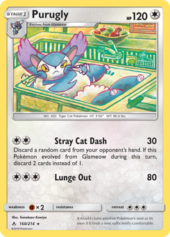 Purugly - Unbroken Bonds - #160 - Pokemon TCG card