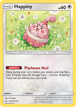 Happiny #161 Happiny - Unbroken Bonds - #161 - Pokemon TCG card