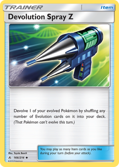 Devolution Spray Z - Unbroken Bonds - #166 - Pokemon TCG card