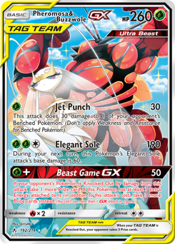 Pheromosa & Buzzwole-GX #192 Pheromosa & Buzzwole-GX - Unbroken Bonds - #192 - Pokemon TCG card