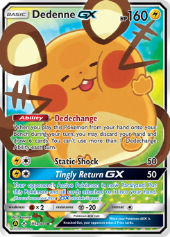 Dedenne-GX #195a Dedenne-GX - Unbroken Bonds - #195a - Pokemon TCG card