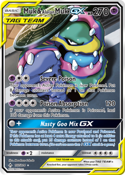 Muk & Alolan Muk-GX #197 Muk & Alolan Muk-GX - Unbroken Bonds - #197 - Pokemon TCG card