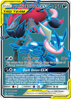 Greninja & Zoroark-GX #200 Greninja & Zoroark-GX - Unbroken Bonds - #200 - Pokemon TCG card