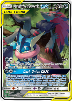 Greninja & Zoroark-GX #201 Greninja & Zoroark-GX - Unbroken Bonds - #201 - Pokemon TCG card