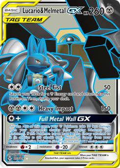 Lucario & Melmetal-GX #203 Lucario & Melmetal-GX - Unbroken Bonds - #203 - Pokemon TCG card