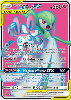 Gardevoir & Sylveon-GX - Unbroken Bonds - #204 - Pokemon TCG card