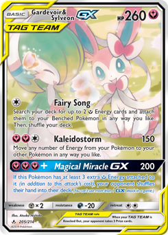 Gardevoir & Sylveon-GX - Unbroken Bonds - #205 - Pokemon TCG card