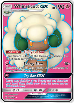 Whimsicott-GX #206 Whimsicott-GX - Unbroken Bonds - #206 - Pokemon TCG card