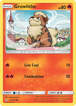Growlithe - Unbroken Bonds - #21 - Pokemon TCG card