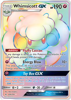 Whimsicott-GX #226 Whimsicott-GX - Unbroken Bonds - #226 - Pokemon TCG card