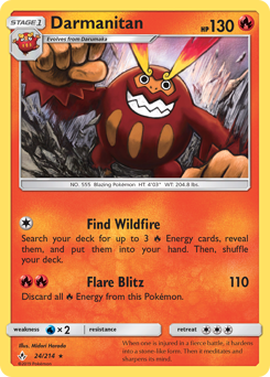 Darmanitan - Unbroken Bonds - #24 - Pokemon TCG card