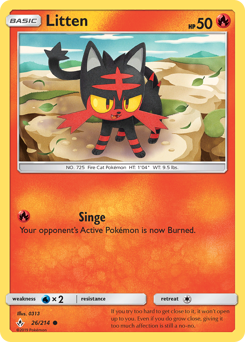 Litten - Unbroken Bonds - #26 - Pokemon TCG card