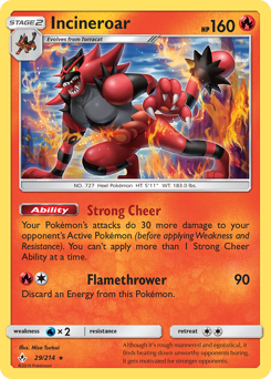 Incineroar #29 Incineroar - Unbroken Bonds - #29 - Pokemon TCG card