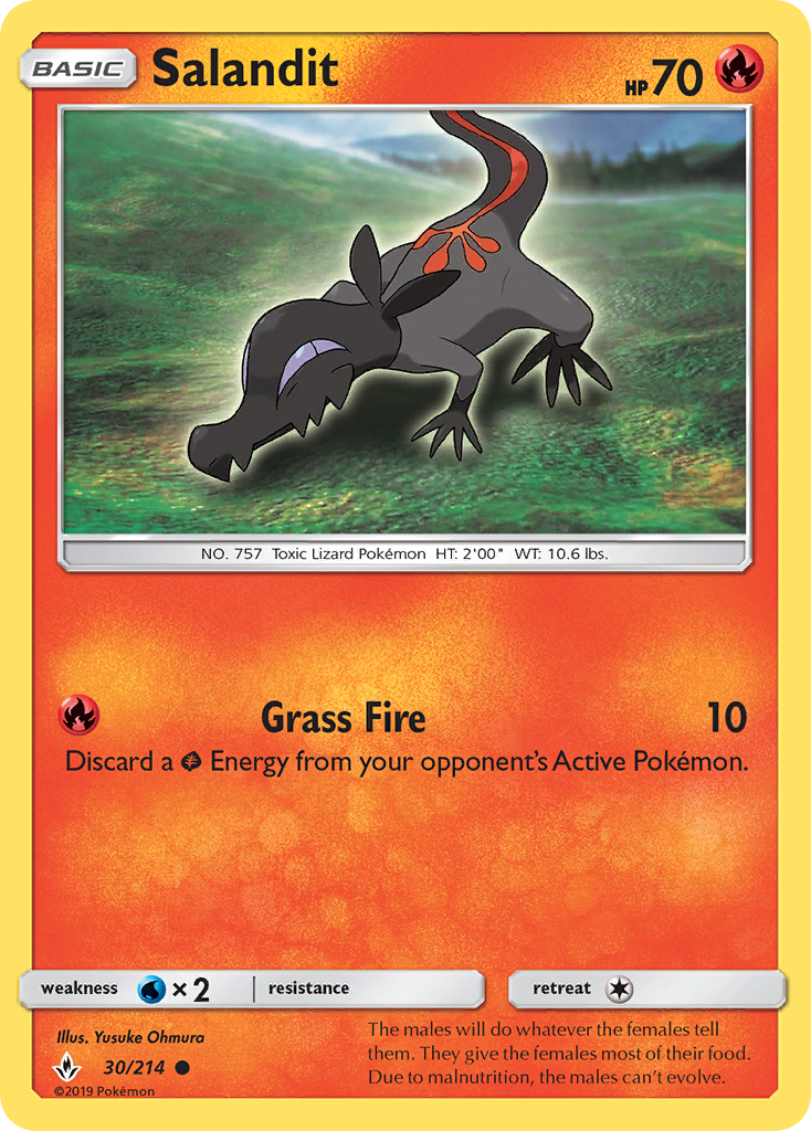Salandit - Unbroken Bonds - #30 - Pokemon TCG card