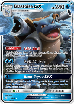 Blastoise-GX #35 Blastoise-GX - Unbroken Bonds - #35 - Pokemon TCG card