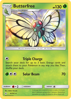 Butterfree #4 Butterfree - Unbroken Bonds - #4 - Pokemon TCG card