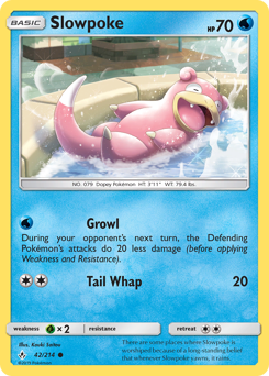 Slowpoke #42 Slowpoke - Unbroken Bonds - #42 - Pokemon TCG card