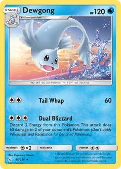 Dewgong #45 Dewgong - Unbroken Bonds - #45 - Pokemon TCG card