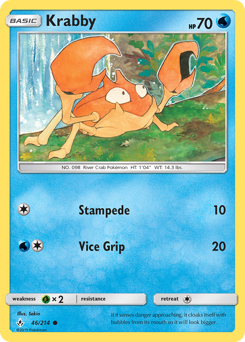 Krabby #46 Krabby - Unbroken Bonds - #46 - Pokemon TCG card