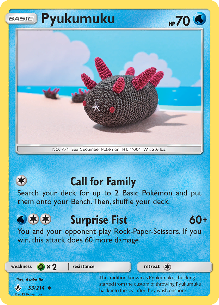 Pyukumuku - Unbroken Bonds - #53 - Pokemon TCG card