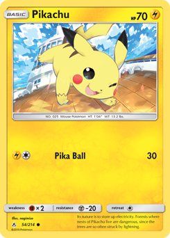 Pikachu #54 Pikachu - Unbroken Bonds - #54 - Pokemon TCG card