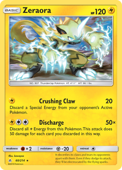 Zeraora #60 Zeraora - Unbroken Bonds - #60 - Pokemon TCG card