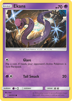 Ekans #62 Ekans - Unbroken Bonds - #62 - Pokemon TCG card
