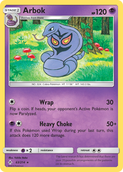 Arbok - Unbroken Bonds - #63 - Pokemon TCG card