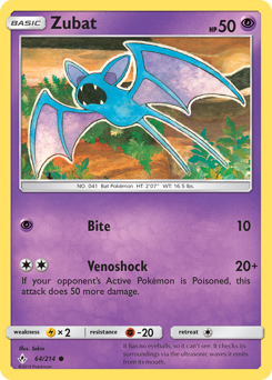 Zubat - Unbroken Bonds - #64 - Pokemon TCG card