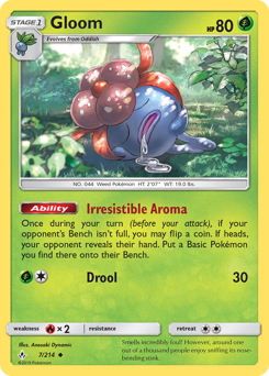 Gloom - Unbroken Bonds - #7 - Pokemon TCG card