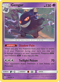 Gengar #70 Gengar - Unbroken Bonds - #70 - Pokemon TCG card
