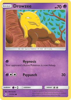 Drowzee #71 Drowzee - Unbroken Bonds - #71 - Pokemon TCG card