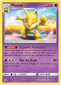 Hypno #72 Hypno - Unbroken Bonds - #72 - Pokemon TCG card