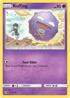 Koffing #73 Koffing - Unbroken Bonds - #73 - Pokemon TCG card