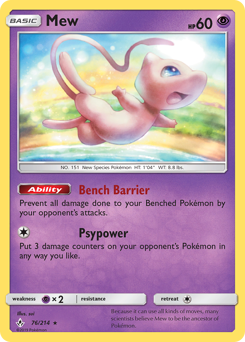 Mew #76 Mew - Unbroken Bonds - #76 - Pokemon TCG card