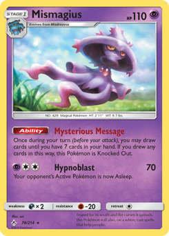Mismagius - Unbroken Bonds - #78 - Pokemon TCG card
