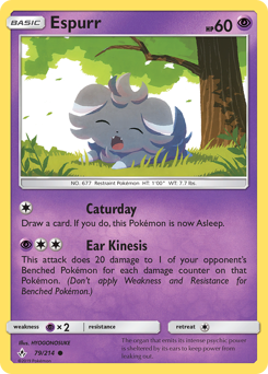 Espurr #79 Espurr - Unbroken Bonds - #79 - Pokemon TCG card