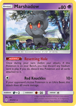 Marshadow - Unbroken Bonds - #81 - Pokemon TCG card