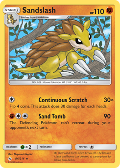 Sandslash #84 Sandslash - Unbroken Bonds - #84 - Pokemon TCG card