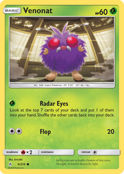 Venonat #9 Venonat - Unbroken Bonds - #9 - Pokemon TCG card