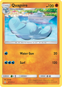 Quagsire - Unbroken Bonds - #97 - Pokemon TCG card