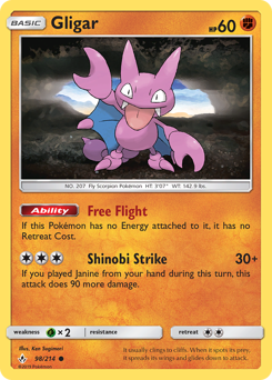 Gligar - Unbroken Bonds - #98 - Pokemon TCG card