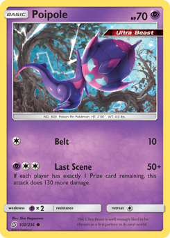Poipole #102 Poipole - Unified Minds - #102 - Pokemon TCG card