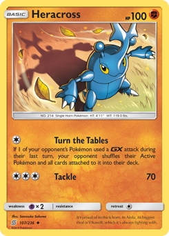 Heracross - Unified Minds - #107 - Pokemon TCG card