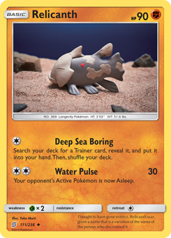 Relicanth #111 Relicanth - Unified Minds - #111 - Pokemon TCG card