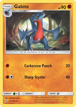Gabite #113 Gabite - Unified Minds - #113 - Pokemon TCG card