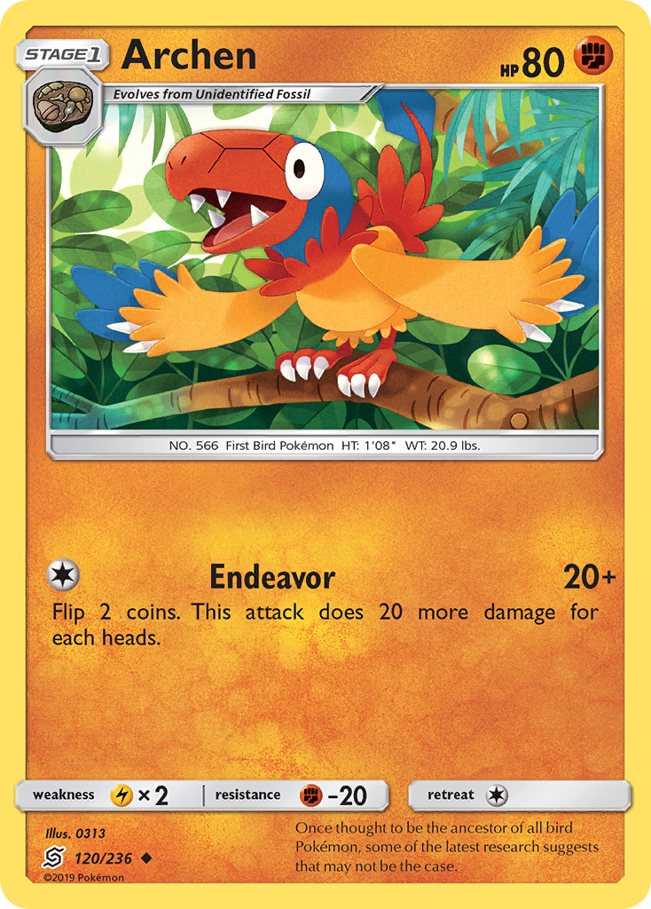 Archen - Unified Minds - #120 - Pokemon TCG card