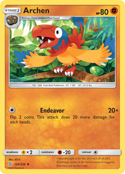 Archen #120 Archen - Unified Minds - #120 - Pokemon TCG card