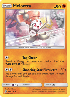 Meloetta #123 Meloetta - Unified Minds - #123 - Pokemon TCG card